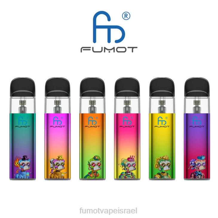 Fumot Vape Israel | ירוק-סגול 06D6551 ערכת vape ריקה תואמת tpd (חתיכה אחת) Fumot Dazzle Lite