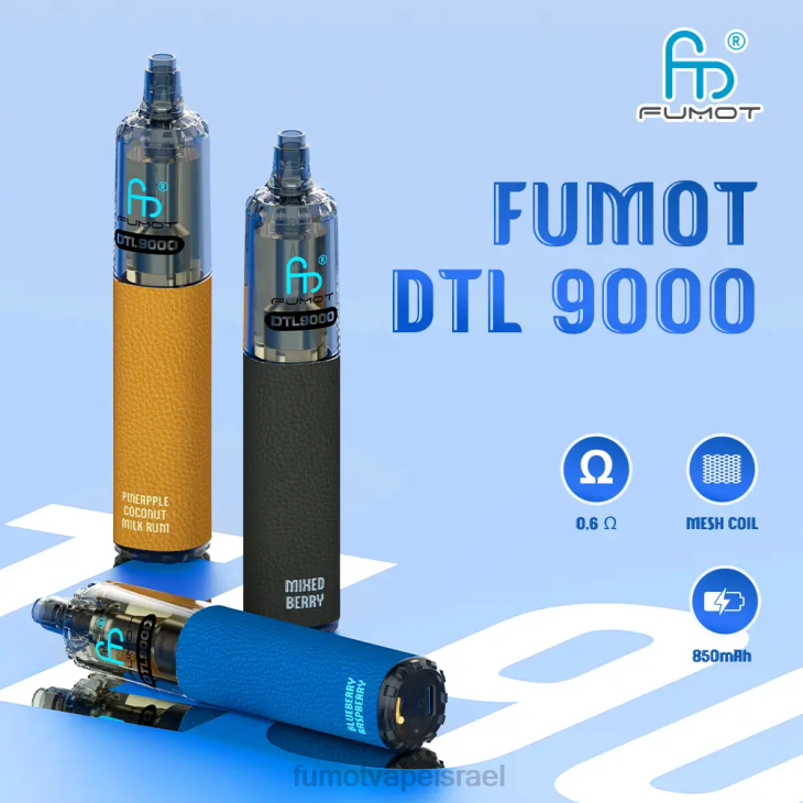 Fumot Disposable Vape | אבטיח תות 06D6368 עט חד פעמי 9000- 18 מ