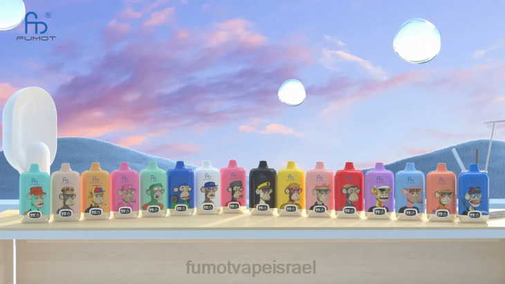 Fumot Disposable Vape | ענבי תות 06D6148 פוד חד פעמי 12000 - 20 מ"ל (חתיכה אחת) Fumot Digital Box